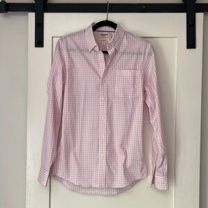 Goodthreads Pink Gingham Check Button Down - never worn